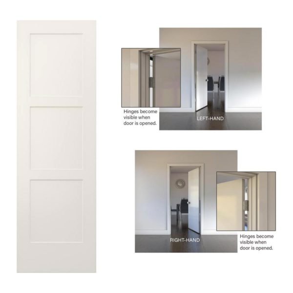 Birkdale 3-Panel Prehung Interior Door