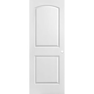 Roman Primed Smooth 2 Panel Round Top Hollow Core Composite Interior Door Slab with Bore